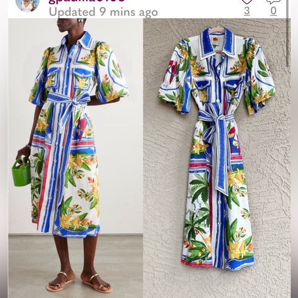 FARM Rio Multicolor Floral Midi Dress - Picture 2 of 4